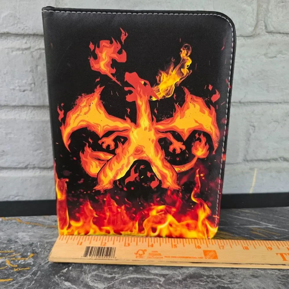 Pokemon Charizard Trading Card Binder 4-Pocket Zippered 3-Ring Album